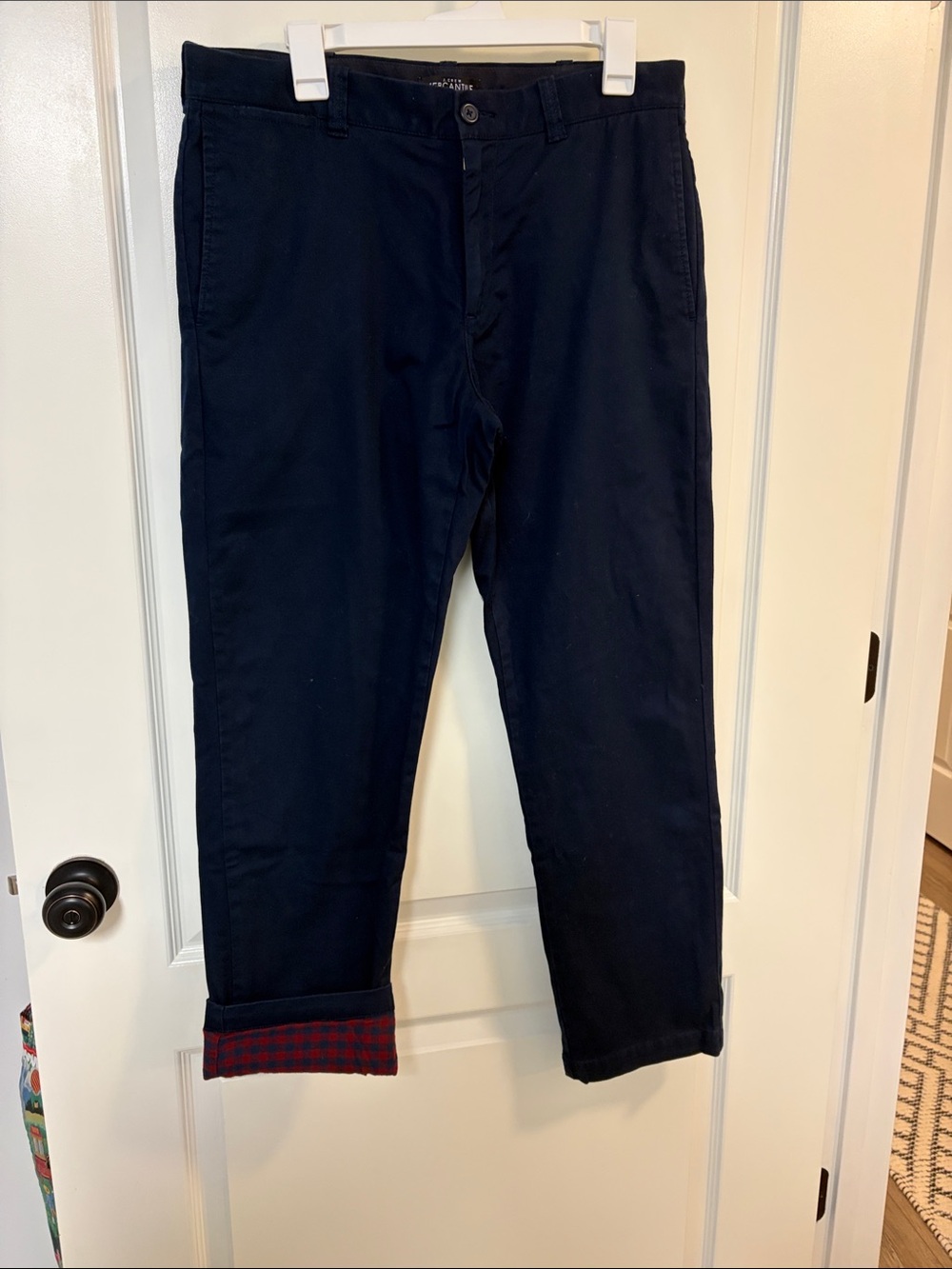 Men's Navy Chino Pants - Classic Casual Trousers